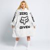 ZERO FOX GIVEN – TOO FAST TO LIVE TOO YOUNG TO DIE – FOX RACING – WHITE - OODIE BLANKET HOODIE
