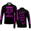 ZERO FOX GIVEN – TOO FAST TO LIVE TOO YOUNG TO DIE – FOX RACING – BLACK PINK - LONG SLEEVE POLO SHIRT