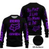 ZERO FOX GIVEN – TOO FAST TO LIVE TOO YOUNG TO DIE – FOX RACING – BLACK PURPLE - SWEATER UGLY