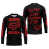 ZERO FOX GIVEN – TOO FAST TO LIVE TOO YOUNG TO DIE – FOX RACING – BLACK RED - JERSEY