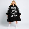 ZERO FOX GIVEN – TOO FAST TO LIVE TOO YOUNG TO DIE – FOX RACING GIRL – BLACK - OODIE BLANKET HOODIE