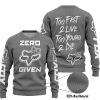 ZERO FOX GIVEN – TOO FAST TO LIVE TOO YOUNG TO DIE – FOX RACING GIRL – GREY - SWEATER UGLY