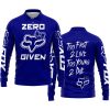 ZERO FOX GIVEN – TOO FAST TO LIVE TOO YOUNG TO DIE – FOX RACING GIRL – NAVY - LONG SLEEVE POLO SHIRT