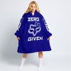 ZERO FOX GIVEN – TOO FAST TO LIVE TOO YOUNG TO DIE – FOX RACING GIRL – NAVY - OODIE BLANKET HOODIE