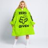 ZERO FOX GIVEN – TOO FAST TO LIVE TOO YOUNG TO DIE – FOX RACING GIRL – NEON - OODIE BLANKET HOODIE