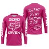 ZERO FOX GIVEN – TOO FAST TO LIVE TOO YOUNG TO DIE – FOX RACING GIRL – PINK 1 - JERSEY