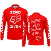 ZERO FOX GIVEN – TOO FAST TO LIVE TOO YOUNG TO DIE – FOX RACING GIRL – RED - LONG SLEEVE POLO SHIRT