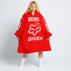 ZERO FOX GIVEN – TOO FAST TO LIVE TOO YOUNG TO DIE – FOX RACING GIRL – RED - OODIE BLANKET HOODIE