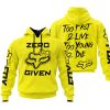 ZERO FOX GIVEN – TOO FAST TO LIVE TOO YOUNG TO DIE – FOX RACING GIRL – YELLOW