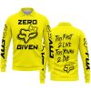 ZERO FOX GIVEN – TOO FAST TO LIVE TOO YOUNG TO DIE – FOX RACING GIRL – YELLOW - LONG SLEEVE POLO SHIRT
