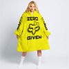 ZERO FOX GIVEN – TOO FAST TO LIVE TOO YOUNG TO DIE – FOX RACING GIRL – YELLOW - OODIE BLANKET HOODIE