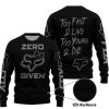 ZERO FOX GIVEN – TOO FAST TO LIVE TOO YOUNG TO DIE – FOX RACING GIRL – BLACK GREY - SWEATER UGLY