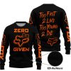ZERO FOX GIVEN – TOO FAST TO LIVE TOO YOUNG TO DIE – FOX RACING GIRL – BLACK ORANGE - SWEATER UGLY
