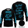 ZERO FOX GIVEN – TOO FAST TO LIVE TOO YOUNG TO DIE – FOX RACING GIRL – BLACK SKY BLUE - SWEATER UGLY