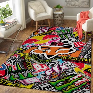 Fox racing dirtbike race rug, Fox racing championship rug, Fox racing dirt bike rug