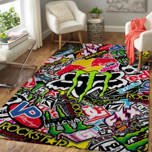 Fox racing roost rug, Fox racing wheelie rug, Fox racing racing motocross rug
