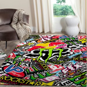 Fox racing roost rug, Fox racing wheelie rug, Fox racing racing motocross rug