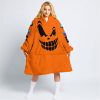 HALLOWEEN – CUSTOM NAME – BMW – ORANGE - OODIE BLANKET HOODIE