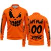 HALLOWEEN – CUSTOM NAME – FOX RACING – ORANGE - LONG SLEEVE POLO SHIRT