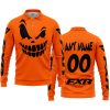 HALLOWEEN – CUSTOM NAME – FXR – ORANGE - LONG SLEEVE POLO SHIRT