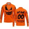 HALLOWEEN – CUSTOM NAME – HUSQVARNA – ORANGE - LONG SLEEVE POLO SHIRT