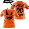 HALLOWEEN – CUSTOM NAME – ROCKSTAR ENERGY – ORANGE - T-SHIRT