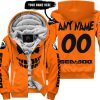 HALLOWEEN – CUSTOM NAME – SEA DOO – ORANGE - FLEECE ZIP HOODIE