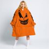 HALLOWEEN – CUSTOM NAME – YAMAHA – ORANGE - OODIE BLANKET HOODIE