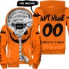 HALLOWEEN V1 – CUSTOM NAME – KTM – ORANGE - FLEECE ZIP HOODIE