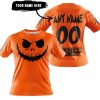 HALLOWEEN V1 – CUSTOM NAME – ROCKSTAR ENERGY – ORANGE - T-SHIRT