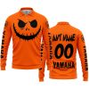 HALLOWEEN V1 – CUSTOM NAME – YAMAHA – ORANGE - LONG SLEEVE POLO SHIRT