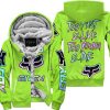 ZERO FOX GIVEN – TOO FAST TO LIVE TOO YOUNG TO DIE – FOX RACING – GREEN 1 V1 - FLEECE ZIP HOODIE