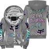 ZERO FOX GIVEN – TOO FAST TO LIVE TOO YOUNG TO DIE – FOX RACING – GREY V1 - FLEECE ZIP HOODIE