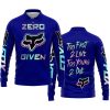 ZERO FOX GIVEN – TOO FAST TO LIVE TOO YOUNG TO DIE – FOX RACING – NAVY V1 - LONG SLEEVE POLO SHIRT