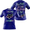 ZERO FOX GIVEN – TOO FAST TO LIVE TOO YOUNG TO DIE – FOX RACING – NAVY V1 -T-SHIRT