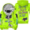 ZERO FOX GIVEN – TOO FAST TO LIVE TOO YOUNG TO DIE – FOX RACING – NEON V1 - FLEECE ZIP HOODIE