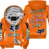 ZERO FOX GIVEN – TOO FAST TO LIVE TOO YOUNG TO DIE – FOX RACING – ORANGE V1 - FLEECE ZIP HOODIE