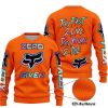 ZERO FOX GIVEN – TOO FAST TO LIVE TOO YOUNG TO DIE – FOX RACING – ORANGE V1 - SWEATER UGLY