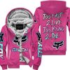 ZERO FOX GIVEN – TOO FAST TO LIVE TOO YOUNG TO DIE – FOX RACING – PINK 1 V1 - FLEECE ZIP HOODIE