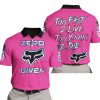 ZERO FOX GIVEN – TOO FAST TO LIVE TOO YOUNG TO DIE – FOX RACING – PINK 1 V1 - POLO SHIRT