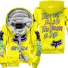 ZERO FOX GIVEN – TOO FAST TO LIVE TOO YOUNG TO DIE – FOX RACING – YELLOW V1 - FLEECE ZIP HOODIE