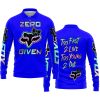 ZERO FOX GIVEN – TOO FAST TO LIVE TOO YOUNG TO DIE – FOX RACING GIRL – BLUE V1 - LONG SLEEVE POLO SHIRT