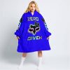 ZERO FOX GIVEN – TOO FAST TO LIVE TOO YOUNG TO DIE – FOX RACING GIRL – BLUE V1 - OODIE BLANKET HOODIE