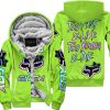 ZERO FOX GIVEN – TOO FAST TO LIVE TOO YOUNG TO DIE – FOX RACING GIRL – GREEN 1 V1 - FLEECE ZIP HOODIE