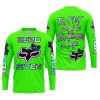 ZERO FOX GIVEN – TOO FAST TO LIVE TOO YOUNG TO DIE – FOX RACING GIRL – GREEN V1 - JERSEY