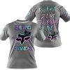 ZERO FOX GIVEN – TOO FAST TO LIVE TOO YOUNG TO DIE – FOX RACING GIRL – GREY V1 - T-SHIRT