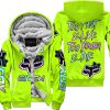 ZERO FOX GIVEN – TOO FAST TO LIVE TOO YOUNG TO DIE – FOX RACING GIRL – NEON V1 - FLEECE ZIP HOODIE