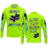 ZERO FOX GIVEN – TOO FAST TO LIVE TOO YOUNG TO DIE – FOX RACING GIRL – NEON V1 - LONG SLEEVE POLO SHIRT