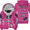 ZERO FOX GIVEN – TOO FAST TO LIVE TOO YOUNG TO DIE – FOX RACING GIRL – PINK 1 V1 - FLEECE ZIP HOODIE