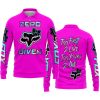 ZERO FOX GIVEN – TOO FAST TO LIVE TOO YOUNG TO DIE – FOX RACING GIRL – PINK V1 - LONG SLEEVE POLO SHIRT